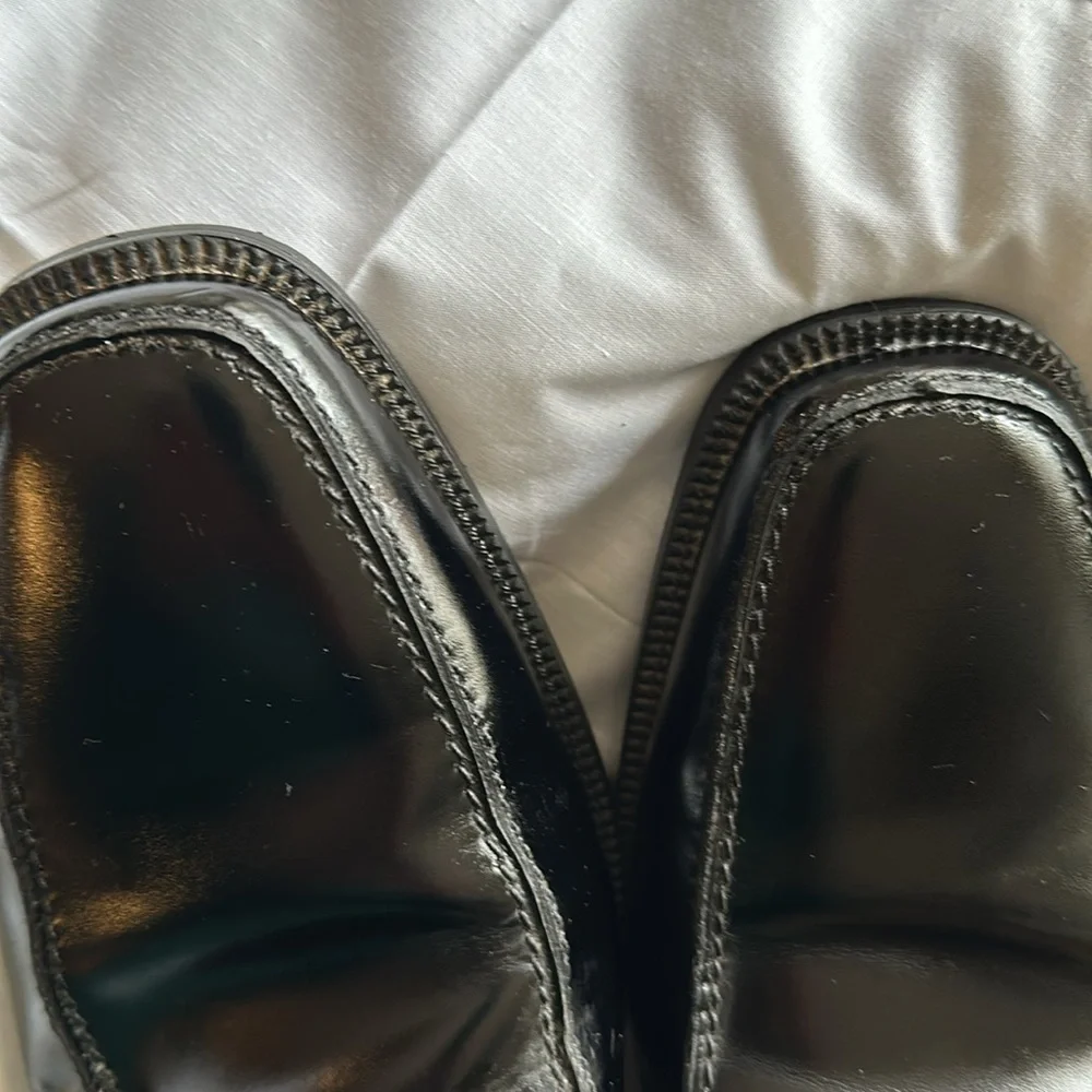 Florsheim men memory foam black size 12D shoes
